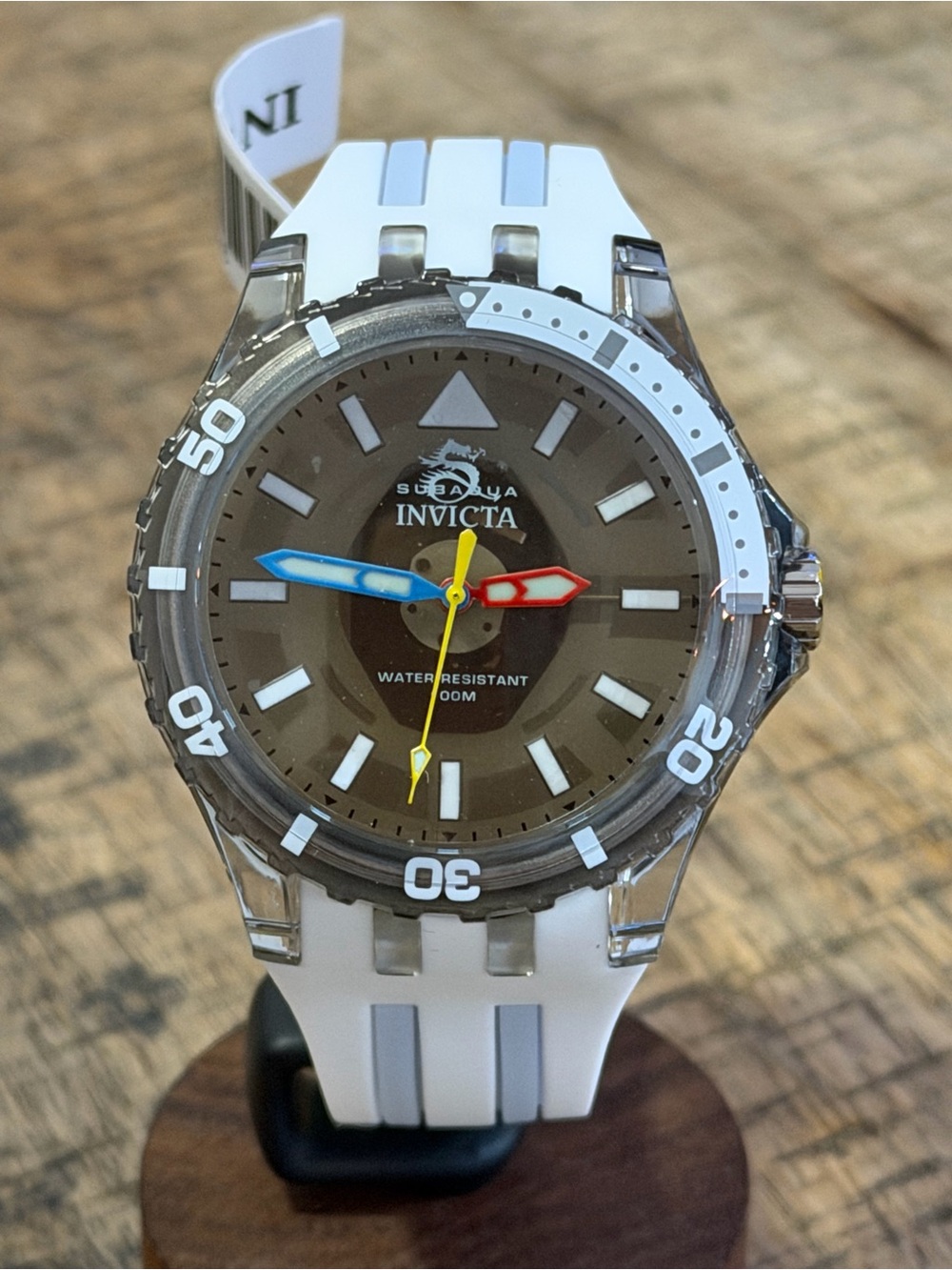 NEW Invicta Subaqua - 44mm - White Silicone Strap Men’s Watch NIB